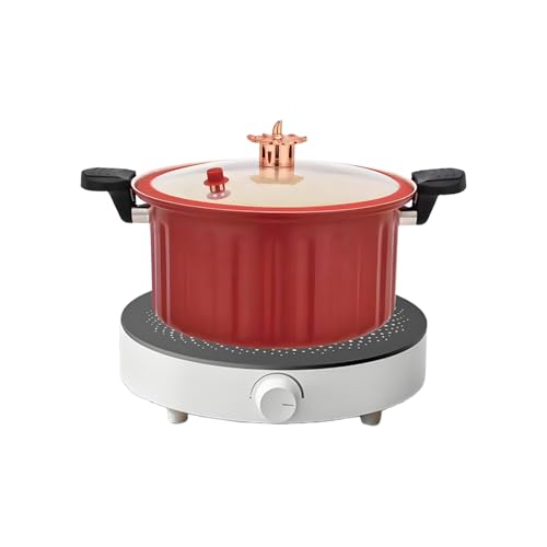 Kustimantu Antihaft-Pfannen, Kochtöpfe mit Deckel zum Kochen, Drucktopf mit Griff zum Kochen und für Induktion von Kustimantu