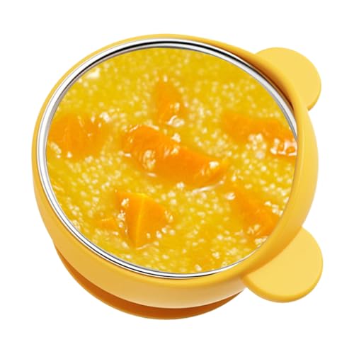 Kustimantu Babyschale – Schüssel für Babynahrung, angemessene Ernährung, innen aus Edelstahl mit Utensilien, Behältern und Futterstation für Mahlzeiten, Snacks und Kustimantu Babyschale – Schüssel für Babynahrung, angemessene Ernährung, innen aus Edelstahl mit Utensilien, Behältern und Futterstation für Mahlzeiten, Snacks und von Kustimantu