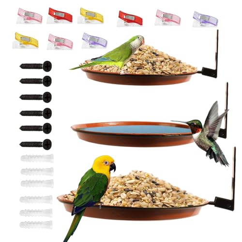 Kustimantu Baummontierter Vogelfutterautomat | Mit Vogeltränke,3 teiliges Set Futter Und Wasserschalen Für Zaun Garten Balkon Terrasse Kustimantu Baummontierter Vogelfutterautomat | Mit Vogeltränke,3 teiliges Set Futter Und Wasserschalen Für Zaun Garten Balkon Terrasse von Kustimantu