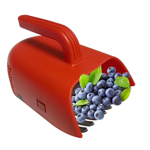 Kustimantu Beerenpflücker - Fruchtpflücker Mit Kamm & Ergonomischem Griff,Heidelbeeren Harke Schaufel Zum Ernten Und Blätter Sammeln Für Garten von Kustimantu