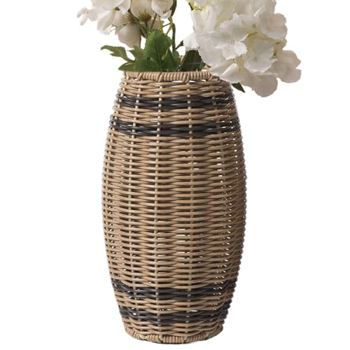 Kustimantu Blumenvasen für Blumensträuße | Dekorative Vase aus Korb, Deko im Landhausstil – für Blumensträuße, rustikale Arrangements, Tischdekoration für Schlafzimmer Wohnzimmer Kustimantu Blumenvasen für Blumensträuße | Dekorative Vase aus Korb, Deko im Landhausstil – für Blumensträuße, rustikale Arrangements, Tischdekoration für Schlafzimmer Wohnzimmer von Kustimantu
