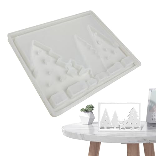 Kustimantu Christmas Tree Formen Für Epoxidharz - Epoxidharz Form Für Bastelarbeiten - Silikon Licht Schild Formen Für Zement Gips Kunst Lehrer Heimdekorateur Kreative Schüler Party Planer von Kustimantu