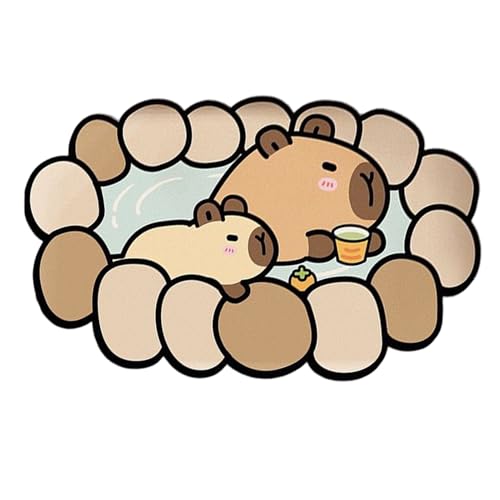 Kustimantu Die Duschmatte | Capybara Design Niedliche Badematte - Kieselerde Teppich Schnelltrocknend Weich Duschzubehör Für Badezimmer Dusche WC Kustimantu Die Duschmatte | Capybara Design Niedliche Badematte - Kieselerde Teppich Schnelltrocknend Weich Duschzubehör Für Badezimmer Dusche WC von Kustimantu