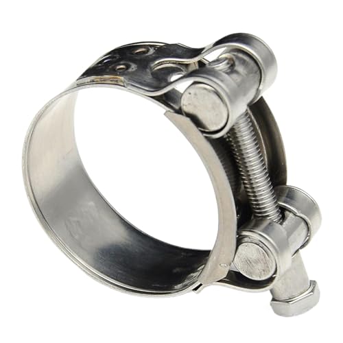 Kustimantu Einstellbare Rohrzange für Geschwindigkeitsschläuche, Rohrschlauchklemme – robuste Serviceschlauchklemme aus Edelstahl aus Edelstahl | Dicker und stabiler verstellbarer Clip von Kustimantu