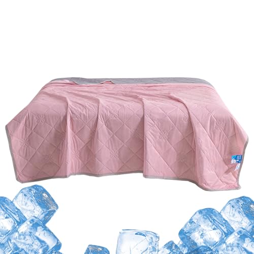Kustimantu Erfrischende Decke für warme Schläfer, weich, kühlend, für Schlafer, die warm sind, leichte Steppdecke, doppelseitig, für Zuhause, Reisen, Wohnung, Sommer Kustimantu Erfrischende Decke für warme Schläfer, weich, kühlend, für Schlafer, die warm sind, leichte Steppdecke, doppelseitig, für Zuhause, Reisen, Wohnung, Sommer von Kustimantu
