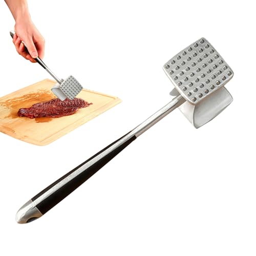 Kustimantu Fleischklopfer Hammer - Fleischklopfwerkzeug | Manueller Hand Fleischklopfer aus Aluminiumlegierung für Rindfleisch Meeresfrüchte Zerkleinern Kochen Nüsse Stampfen Steak Zerfasern Fisch Kustimantu Fleischklopfer Hammer - Fleischklopfwerkzeug | Manueller Hand Fleischklopfer aus Aluminiumlegierung für Rindfleisch Meeresfrüchte Zerkleinern Kochen Nüsse Stampfen Steak Zerfasern Fisch von Kustimantu