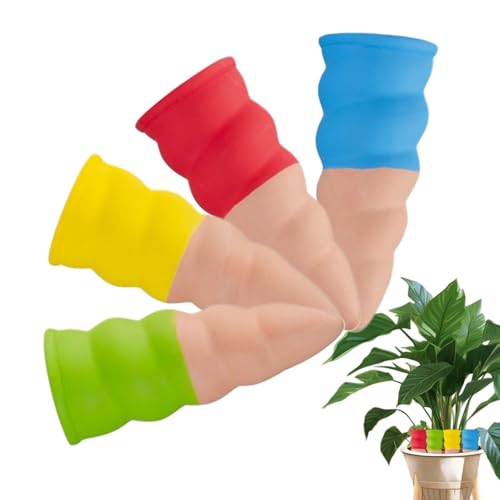 Kustimantu Freistehende Bewässerungspikes für langsames Bewässerungssystem | 4er-Set für den Innen- und Außenbereich, Blumentöpfe von Kustimantu