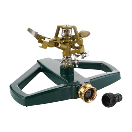 Kustimantu Gartensprinkler – Gartensprinkler für Rasenbewässerung, automatisches Zubehör mit 360 ° Drehung zur Bewässerung von großen Flächen Kustimantu Gartensprinkler – Gartensprinkler für Rasenbewässerung, automatisches Zubehör mit 360 ° Drehung zur Bewässerung von großen Flächen von Kustimantu