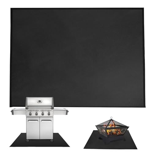 Kustimantu Grillmatte unter dem Grill, feuerfester Bodenschutz für Lagerfeuer | Rutschfeste, hitzebeständige Matte tragbar zum Kochen im Freien, Sicherheit, einfache Reinigung, Garten, Feuer Kustimantu Grillmatte unter dem Grill, feuerfester Bodenschutz für Lagerfeuer | Rutschfeste, hitzebeständige Matte tragbar zum Kochen im Freien, Sicherheit, einfache Reinigung, Garten, Feuer von Kustimantu