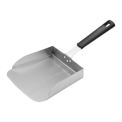 Kustimantu Grillwender, Pfannenwender aus Stahl für Grillplatten im Freien, Zubehör mit Anti-Brenngriff, für Fleisch, Steak, Hamburger, Outdoor, Camping Kustimantu Grillwender, Pfannenwender aus Stahl für Grillplatten im Freien, Zubehör mit Anti-Brenngriff, für Fleisch, Steak, Hamburger, Outdoor, Camping von Kustimantu