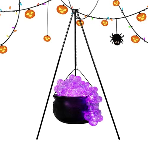 Kustimantu Großer Hexenkessel mit Lichtern, Hexenkessel für Hofdekorationen | Dekorative Schalen für Handys, Halloween-Dekoration, beständig Kustimantu Großer Hexenkessel mit Lichtern, Hexenkessel für Hofdekorationen | Dekorative Schalen für Handys, Halloween-Dekoration, beständig von Kustimantu