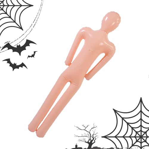 Kustimantu Halloween Aufblasbare Puppe | Aufblasbare Körper Für Cosplay Und Halloween Deko | Realistische Modellfoto Requisiten Für Gartenzaun Fluchträume Vordertür Fenster von Kustimantu