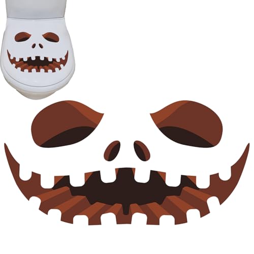 Kustimantu Halloween-Aufkleber für Toilettensitz, Halloween-Badezimmer-Aufkleber, Aufkleber für Toilettendeckel, Sitz zum Aufhängen mit Kürbissen Kustimantu Halloween-Aufkleber für Toilettensitz, Halloween-Badezimmer-Aufkleber, Aufkleber für Toilettendeckel, Sitz zum Aufhängen mit Kürbissen von Kustimantu