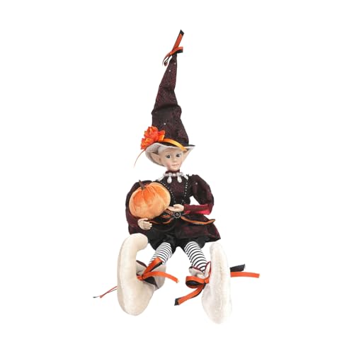Kustimantu Halloween-Hexe, sitzend, beweglich – Dekofigur mit Gelenken, Party, für den Innenbereich, Haus, Flur, Schlafzimmer, festliche Abende Kustimantu Halloween-Hexe, sitzend, beweglich – Dekofigur mit Gelenken, Party, für den Innenbereich, Haus, Flur, Schlafzimmer, festliche Abende von Kustimantu