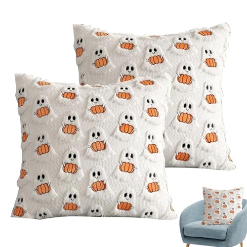 Kustimantu Halloween-dekorative Kissenbezüge, 2-teilig, Dekoration für Thanksgiving und Halloween, für Schlafzimmer, Wohnzimmer, Sofa, Bett, Terrasse Kustimantu Halloween-dekorative Kissenbezüge, 2-teilig, Dekoration für Thanksgiving und Halloween, für Schlafzimmer, Wohnzimmer, Sofa, Bett, Terrasse von Kustimantu
