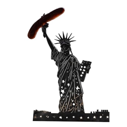 Kustimantu Hot Dog Grillständer | Backständer aus Eisen für Grill und Wurst – Grillständer für Würste in Form einer Göttinnenstatue für Party, Grill, Picknick, Garten Kustimantu Hot Dog Grillständer | Backständer aus Eisen für Grill und Wurst – Grillständer für Würste in Form einer Göttinnenstatue für Party, Grill, Picknick, Garten von Kustimantu