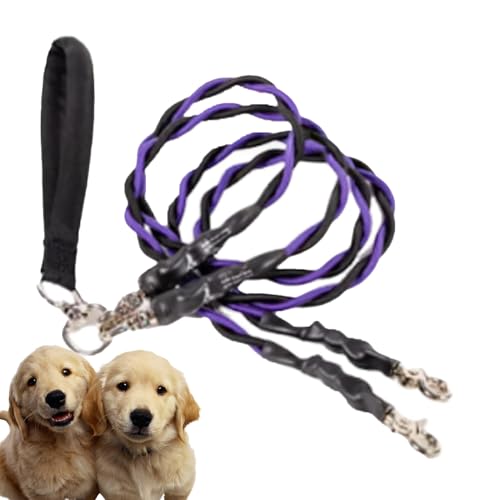 Kustimantu Hundeleine mit Kabel, doppelte Leine für Spaziergänge für Hunde, robustes Zubehör, bequem, für Spaziergänge, verbesserte Sicherheit, Training, Outdoor, Strand, Park Kustimantu Hundeleine mit Kabel, doppelte Leine für Spaziergänge für Hunde, robustes Zubehör, bequem, für Spaziergänge, verbesserte Sicherheit, Training, Outdoor, Strand, Park von Kustimantu