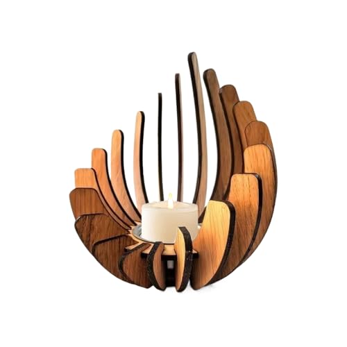 Kustimantu Kerzenhalter aus Holz – kreativer Kerzenhalter | Kerzenhalter mit Duftkerze Deko für Tisch Party Event Tischdeko Hochzeit Kustimantu Kerzenhalter aus Holz – kreativer Kerzenhalter | Kerzenhalter mit Duftkerze Deko für Tisch Party Event Tischdeko Hochzeit von Kustimantu