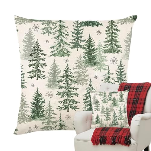 Kustimantu Kissenbezüge, Weihnachtsbaum, dekorativ, Format 45 x 45 cm, für Sofa, Bett, Büro, Wohnheim, Party Kustimantu Kissenbezüge, Weihnachtsbaum, dekorativ, Format 45 x 45 cm, für Sofa, Bett, Büro, Wohnheim, Party von Kustimantu