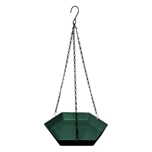 Kustimantu Kleines Vogelbad - Polygonale Vogelfutterstelle Für Draußen - Gartendekoration Hängbar Für Balkon Terrasse Fenster von Kustimantu