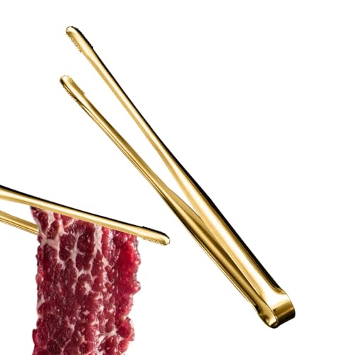 Kustimantu Küchenzange aus Edelstahl, Küchenzange zum Kochen, Grillzange, Lebensmittelzange aus hitzebeständigem Edelstahl, Lebensmittel-Clip Kustimantu Küchenzange aus Edelstahl, Küchenzange zum Kochen, Grillzange, Lebensmittelzange aus hitzebeständigem Edelstahl, Lebensmittel-Clip von Kustimantu