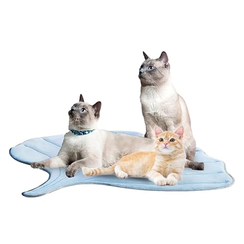 Kustimantu Kühlmatte Für Katzen | rutschfeste Selbstkühlende Hundematte Für Den Sommer - Atmungsaktive rutschfeste Schlafmatte Pflanzenform Für Alle Größen Welpen & Erwachsene Hunde Katzen Kustimantu Kühlmatte Für Katzen | rutschfeste Selbstkühlende Hundematte Für Den Sommer - Atmungsaktive rutschfeste Schlafmatte Pflanzenform Für Alle Größen Welpen & Erwachsene Hunde Katzen von Kustimantu