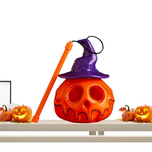 Kustimantu Laterne '-Lantern Halloween | Dekorative Laterne Skelett und Kürbis – Dekoration für Innen Außen für Wohnzimmer Schlafzimmer Veranda Garten Bauernhof Kamin von Kustimantu
