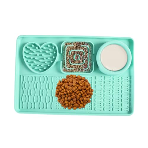 Kustimantu Leckmatte für Hunde, Leckmatte aus Silikon für Tiere – geistige Stimulation, rutschfestes Lernspielzeug zur Reduzierung von Angst und Langeweile Kustimantu Leckmatte für Hunde, Leckmatte aus Silikon für Tiere – geistige Stimulation, rutschfestes Lernspielzeug zur Reduzierung von Angst und Langeweile von Kustimantu