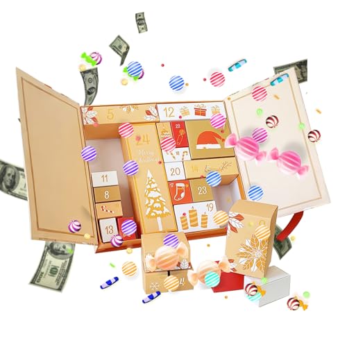 Kustimantu Leere Adventskalender-Boxen,24 Tage Weihnachts Countdown Box Befüllbar | Weihnachtlicher Faltbarer Behälter Mit Verschiedenen Formen - für Schmuck Schokolade Nougat Süßigkeiten Kleines Kustimantu Leere Adventskalender-Boxen,24 Tage Weihnachts Countdown Box Befüllbar | Weihnachtlicher Faltbarer Behälter Mit Verschiedenen Formen - für Schmuck Schokolade Nougat Süßigkeiten Kleines von Kustimantu