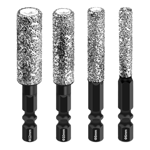 Kustimantu Lochsägen-Set für Fliesen, Bohrkrone mit sechseckigem Griff | Bohrzubehör für Keramik, Metall, Porzellan und Duschholz von Kustimantu