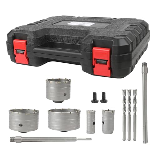 Kustimantu Lochsägen-Set für Metall – Lochsäge für Beton und Ziegel – stabiles und hochfestes Metallschneidewerkzeug für Haushaltspflege, Klempnerarbeiten und Arbeiten Kustimantu Lochsägen-Set für Metall – Lochsäge für Beton und Ziegel – stabiles und hochfestes Metallschneidewerkzeug für Haushaltspflege, Klempnerarbeiten und Arbeiten von Kustimantu