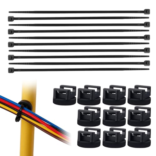 Kustimantu Magnetischer Kabel-Organizer – 10 Stück Ladekabel Organizer – Wiederverwendbare Magnete mit Kabelbindern – Wandorganisation auf Schreibtisch, Auto, Nachttisch und Kustimantu Magnetischer Kabel-Organizer – 10 Stück Ladekabel Organizer – Wiederverwendbare Magnete mit Kabelbindern – Wandorganisation auf Schreibtisch, Auto, Nachttisch und von Kustimantu