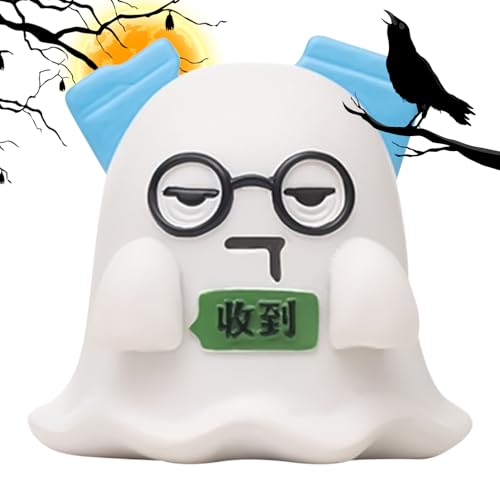 Kustimantu Niedliche Geisterfiguren – Dekorative Skulptur für Büro, für Halloween, Dekofigur aus Kunstharz, für Bibliothek, Schlafzimmer, Wohnzimmer, Nachttisch, Fensterbank Kustimantu Niedliche Geisterfiguren – Dekorative Skulptur für Büro, für Halloween, Dekofigur aus Kunstharz, für Bibliothek, Schlafzimmer, Wohnzimmer, Nachttisch, Fensterbank von Kustimantu