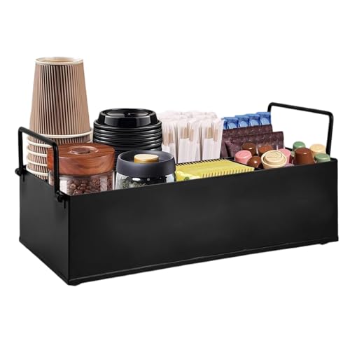 Kustimantu Organizer für Tee und Kaffee | Zuckerhalter, Kaffee-Ablage für Büro und Theke mit Griff für Schlafsaal, Studio, Wohnzimmer, Pause, Wohnzimmer, Restaurant, Hotel, Esstisch Kustimantu Organizer für Tee und Kaffee | Zuckerhalter, Kaffee-Ablage für Büro und Theke mit Griff für Schlafsaal, Studio, Wohnzimmer, Pause, Wohnzimmer, Restaurant, Hotel, Esstisch von Kustimantu
