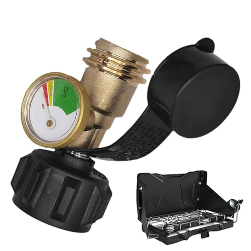 Kustimantu Propantank-Messgerät, Druckanzeige mit Farbcodierung, wetterfestes Messgerät für Brenner, Herd, Heizung, Camping, auf Flaschen Kustimantu Propantank-Messgerät, Druckanzeige mit Farbcodierung, wetterfestes Messgerät für Brenner, Herd, Heizung, Camping, auf Flaschen von Kustimantu