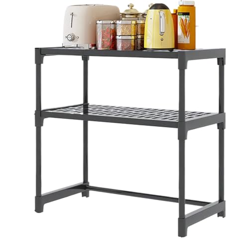 Kustimantu Regal für Arbeitsplatte, Organizer für Arbeitsplatte, Küche, multifunktionaler Organizer für Utensilien, Geschirr, Töpfe und Gewürzflaschen Kustimantu Regal für Arbeitsplatte, Organizer für Arbeitsplatte, Küche, multifunktionaler Organizer für Utensilien, Geschirr, Töpfe und Gewürzflaschen von Kustimantu