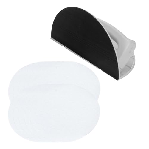 Kustimantu Schleifblock für Konturen – Schleifwerkzeuge für Details – Halbkreisschleifer, ergonomisch, leicht, Schaber, selbstklebend, zum Reinigen von Zierleisten aus Metall, Möbel, Glas, Boden Kustimantu Schleifblock für Konturen – Schleifwerkzeuge für Details – Halbkreisschleifer, ergonomisch, leicht, Schaber, selbstklebend, zum Reinigen von Zierleisten aus Metall, Möbel, Glas, Boden von Kustimantu