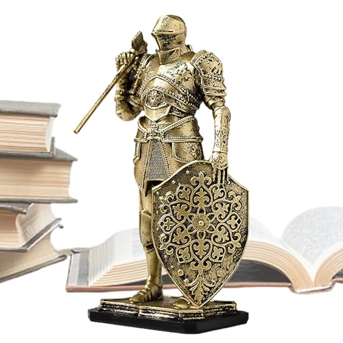 Kustimantu Skulptur Deko | Ritter aus Kunstharz, Dekoration für Büro, Wohnzimmer, Schlafzimmer, Badezimmer, Eingang, Garten, Nachttisch und TV-Schrank Kustimantu Skulptur Deko | Ritter aus Kunstharz, Dekoration für Büro, Wohnzimmer, Schlafzimmer, Badezimmer, Eingang, Garten, Nachttisch und TV-Schrank von Kustimantu