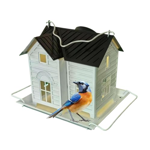 Kustimantu Solarlicht Vogelfutterautomat,Aufhängbare Wildvogelfutterstation | Futterspender Für Sittiche Und Wellensittiche Mit Aufhängung – Für Balkon Garten Und Terrasse Kustimantu Solarlicht Vogelfutterautomat,Aufhängbare Wildvogelfutterstation | Futterspender Für Sittiche Und Wellensittiche Mit Aufhängung – Für Balkon Garten Und Terrasse von Kustimantu