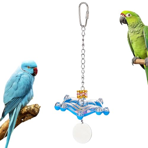 Kustimantu Spielzeug für Wellensittiche | Interaktives Spielzeug in Form einer Rakete für Papageien | spielerische Kauaktivität, interaktives Zubehör für Wellensittiche, Untrennbare und Aras von Kustimantu