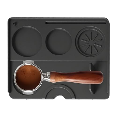 Kustimantu Tassenmatte, Zubehör aus Silikon für Kaffeemaschine – Pressmatte zum Aufbrühen von Kaffeepulver, Konfiguration für Arbeitsplatz und Trolley, für Küche, Bar von Kustimantu