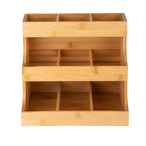Kustimantu Teebeutelhalter | Kompakte Aufbewahrungsbox für Tee aus Holz – Regal aus Holz mit 3 Ebenen für Zuhause, Büro, Küche, Manger, Truhe, Arbeitsplatte und Kustimantu Teebeutelhalter | Kompakte Aufbewahrungsbox für Tee aus Holz – Regal aus Holz mit 3 Ebenen für Zuhause, Büro, Küche, Manger, Truhe, Arbeitsplatte und von Kustimantu