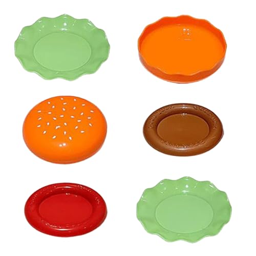 Kustimantu Teller und Schüsseln, Schüssel und Teller in Burgerform, Servierplatten für Soße, für Geschirr, Haus, Küche, Erwachsene, Party Kustimantu Teller und Schüsseln, Schüssel und Teller in Burgerform, Servierplatten für Soße, für Geschirr, Haus, Küche, Erwachsene, Party von Kustimantu