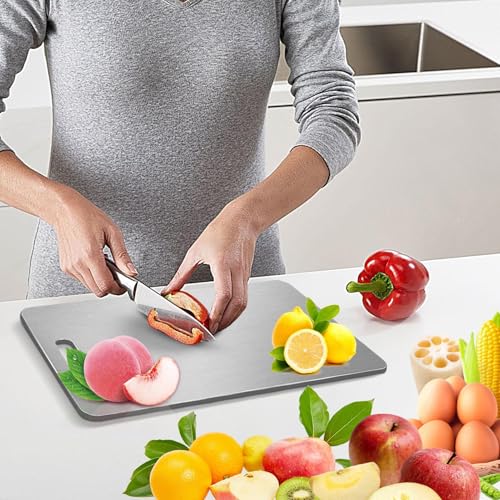 Kustimantu Titan Schneidebrett - Beidseitig Schneidematte - Tragbares Gemüseschneidebrett Für Camping Picknick Geschenk von Kustimantu