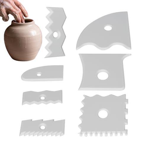 Kustimantu Töpferrippen | Modellierzubehör für Ton, Pottery Ribs, 7-teilig, Form Füße für Skulpturen, Dreharbeiten, Anfänger, leidenschaftliche Erwachsene Kustimantu Töpferrippen | Modellierzubehör für Ton, Pottery Ribs, 7-teilig, Form Füße für Skulpturen, Dreharbeiten, Anfänger, leidenschaftliche Erwachsene von Kustimantu