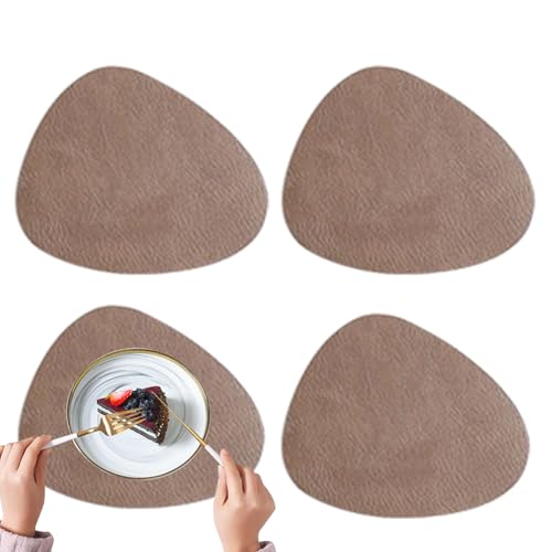 Kustimantu Untersetzer-Set – Untersetzer-Set aus Leder für Esstisch – hitzebeständige Dekoration für Haus, Küche, Restaurant, Innen- und Außenbereich, Hochzeit, Party, 4-teilig Kustimantu Untersetzer-Set – Untersetzer-Set aus Leder für Esstisch – hitzebeständige Dekoration für Haus, Küche, Restaurant, Innen- und Außenbereich, Hochzeit, Party, 4-teilig von Kustimantu