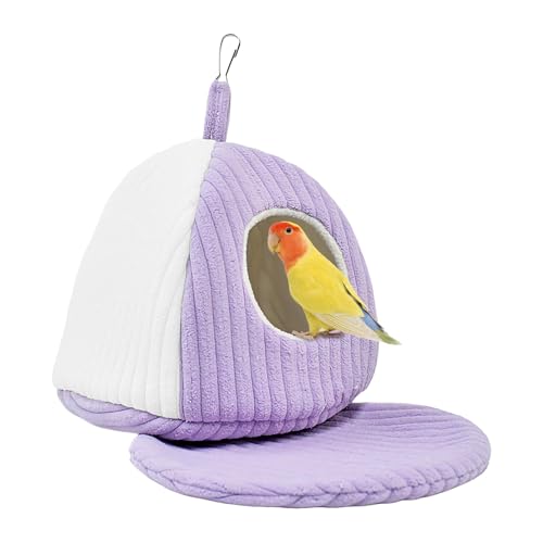 Kustimantu Vogelhaus Für Käfig - Winter Hängematte Wellensittich Käfigzubehör,Gemütliches Vogelbett Nest - Für Innen Außen Kleine Mittelgroße Tiere Wellensittiche Nymphensittiche Kustimantu Vogelhaus Für Käfig - Winter Hängematte Wellensittich Käfigzubehör,Gemütliches Vogelbett Nest - Für Innen Außen Kleine Mittelgroße Tiere Wellensittiche Nymphensittiche von Kustimantu