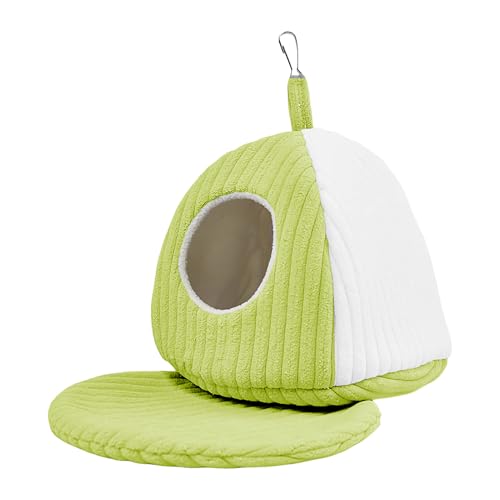 Kustimantu Vogelnest,Warmes Käfigzubehör Für Wellensittiche,Warmes Vogelbett Wellensittich Nest - Für Innen Außen Kleine Mittelgroße Tiere Wellensittiche Nymphensittiche von Kustimantu