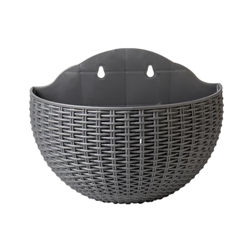 Kustimantu Wandtöpfe Für Pflanzen Innenbereich | Innen Wand Blumentopf Imitation Rattan - Modern Halbkreisförmig Zimmerpflanzen Behälter Für Zaun Wohnung Balkon Garten Terrasse Kustimantu Wandtöpfe Für Pflanzen Innenbereich | Innen Wand Blumentopf Imitation Rattan - Modern Halbkreisförmig Zimmerpflanzen Behälter Für Zaun Wohnung Balkon Garten Terrasse von Kustimantu