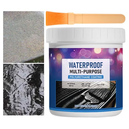 Kustimantu Wasserdichte Beschichtung | wasserdichte Beschichtung, hohe Widerstandsfähigkeit, multifunktional, wasserdicht, für Holz, Fliesen, Fundament, Beton, Undichtigkeiten, Keller von Kustimantu